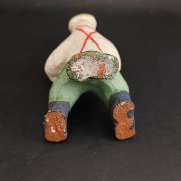 Vintage Dymkovo Clay Toy Folk Art Statues Russian Traditional Toy Kargopol - Picture 8 of 9